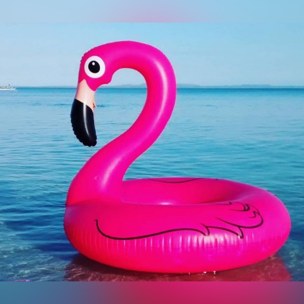 Giant inflatable flamingo